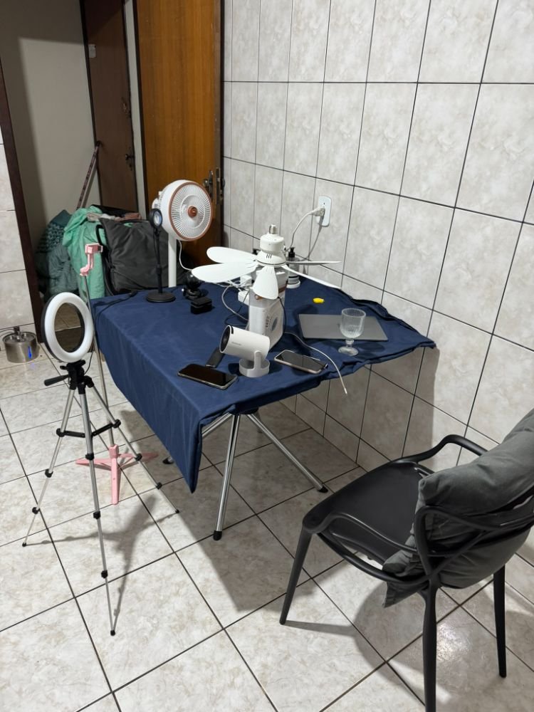 meu primeiro cenário de gravação
